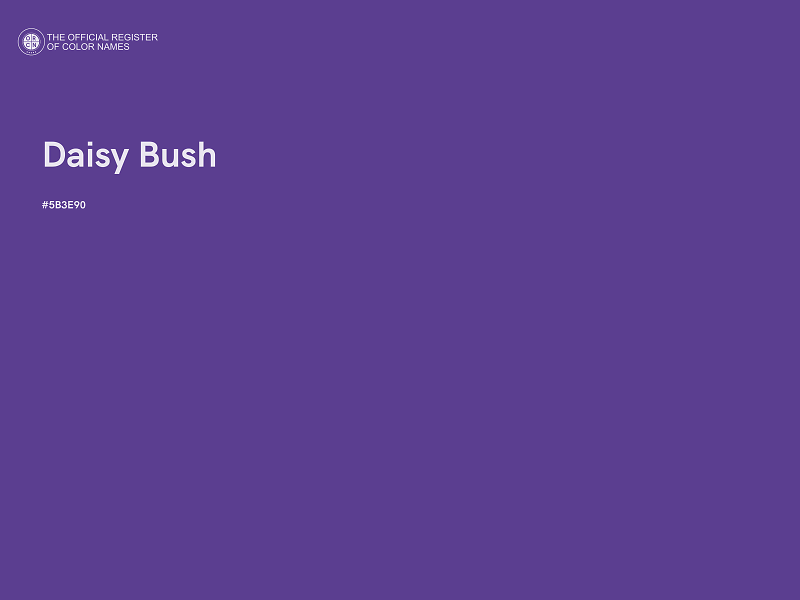 #5B3E90 - Daisy Bush color image