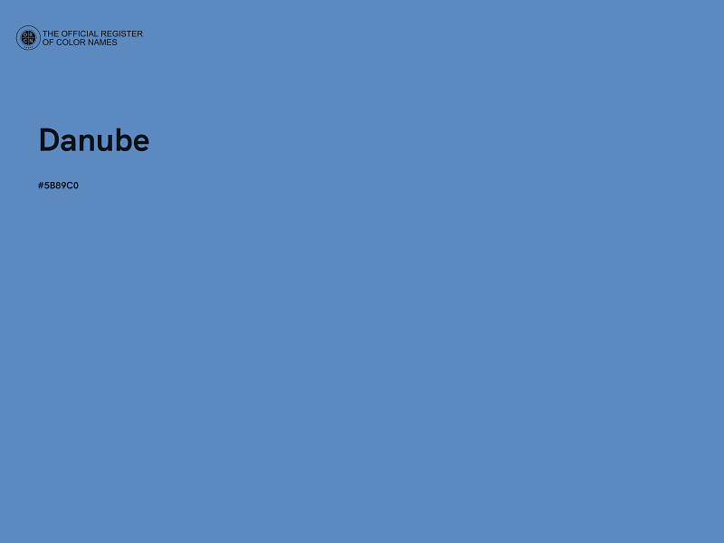 #5B89C0 - Danube color image