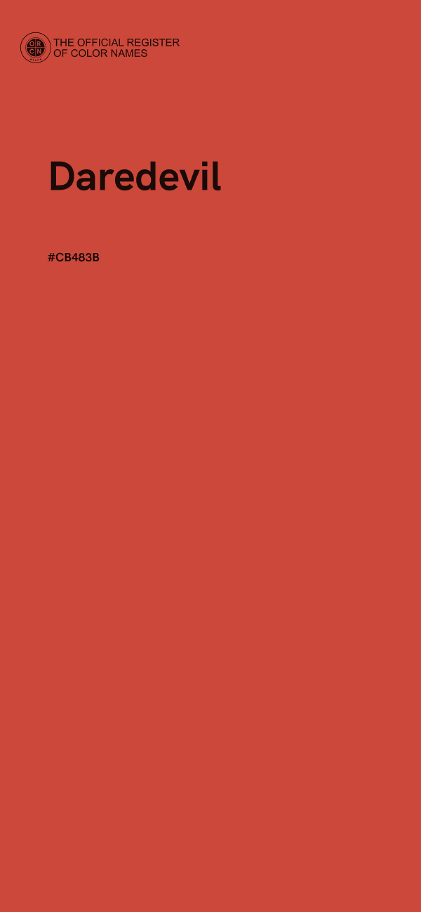 #CB483B - Daredevil color image