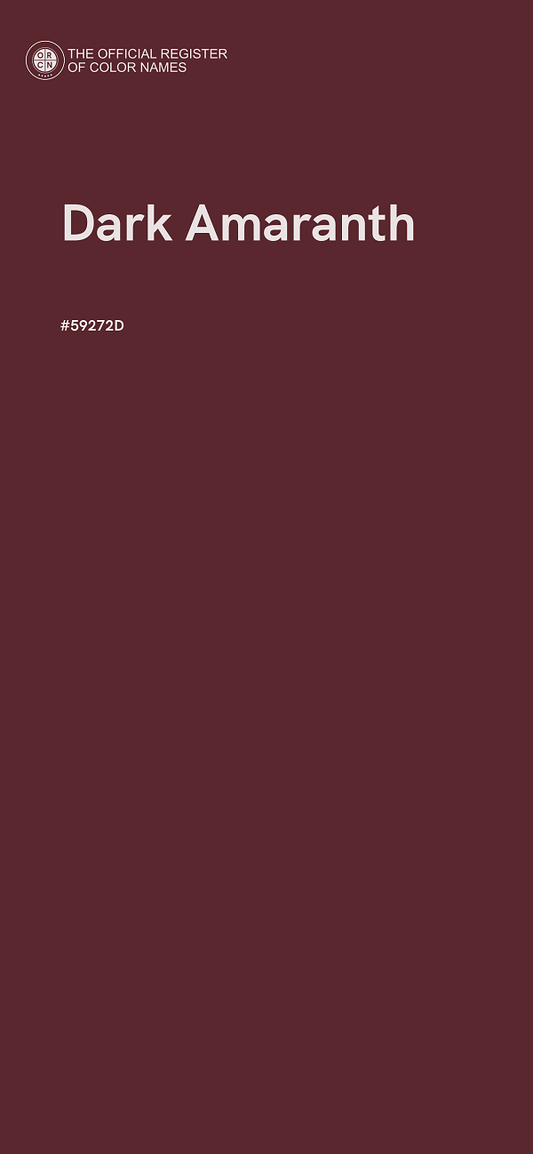 #59272D - Dark Amaranth color image