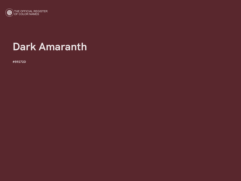 #59272D - Dark Amaranth color image