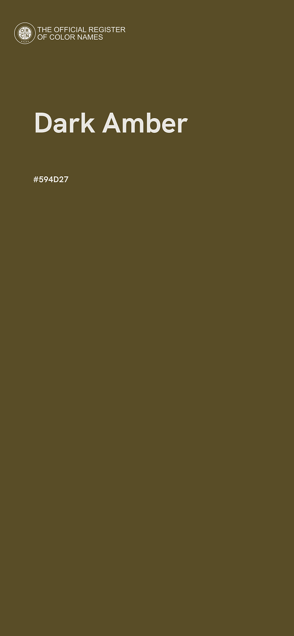 #594D27 - Dark Amber color image