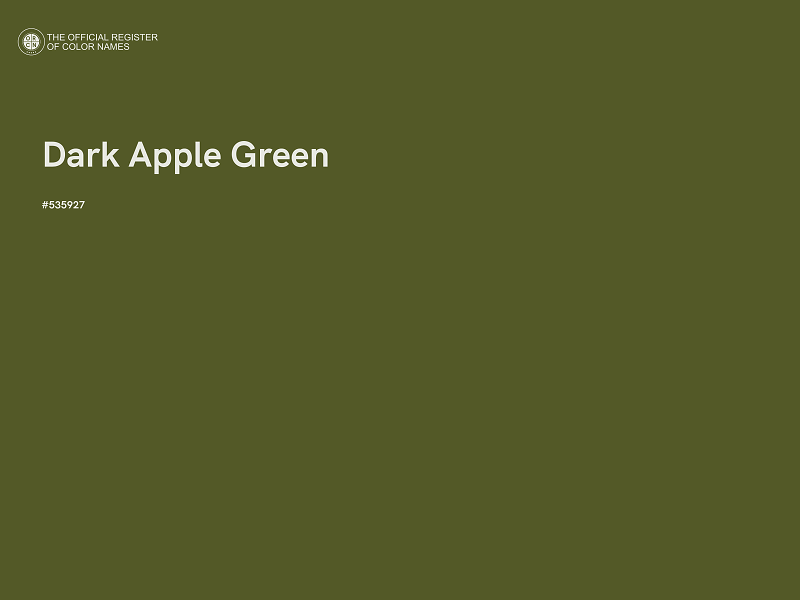 #535927 - Dark Apple Green color image