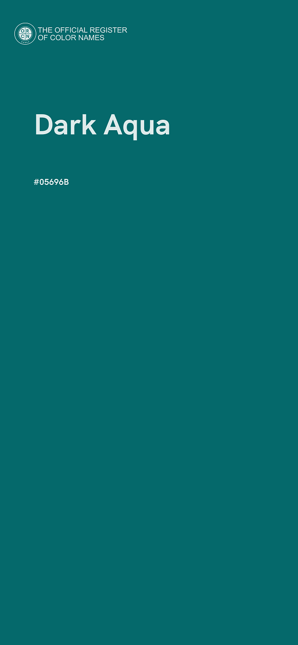 #05696B - Dark Aqua color image