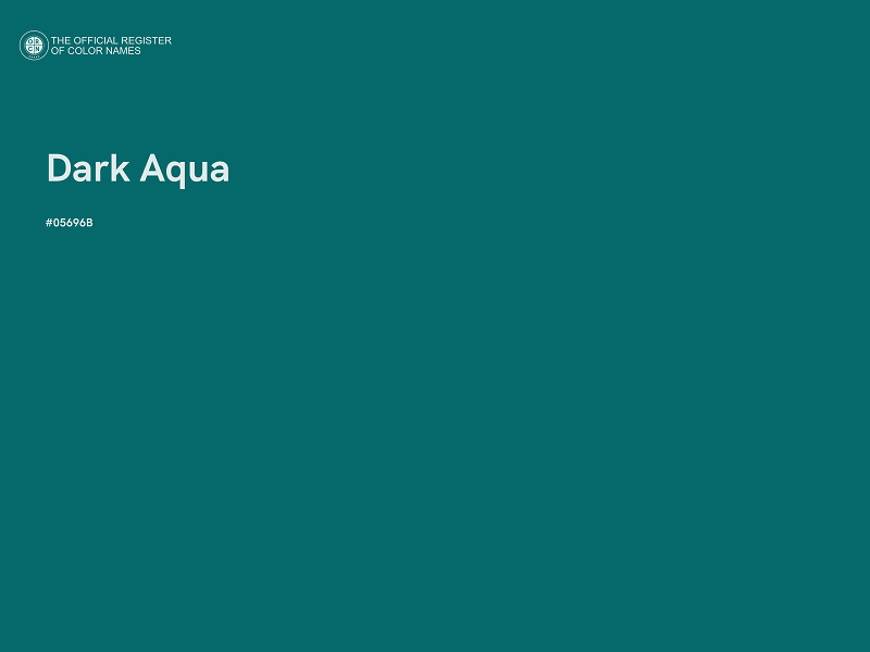 #05696B - Dark Aqua color image