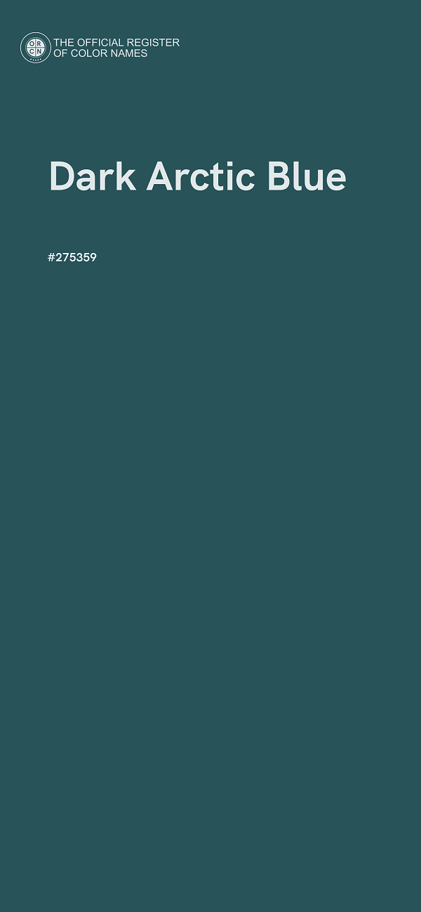 #275359 - Dark Arctic Blue color image