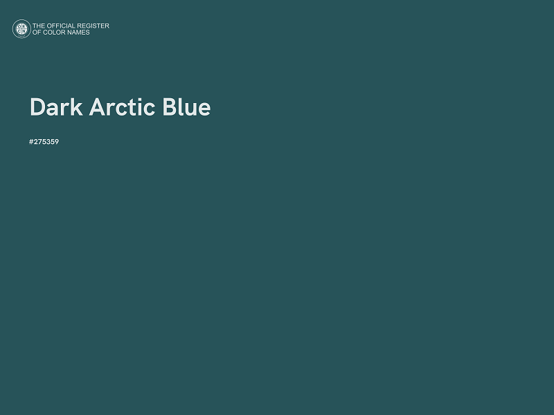#275359 - Dark Arctic Blue color image