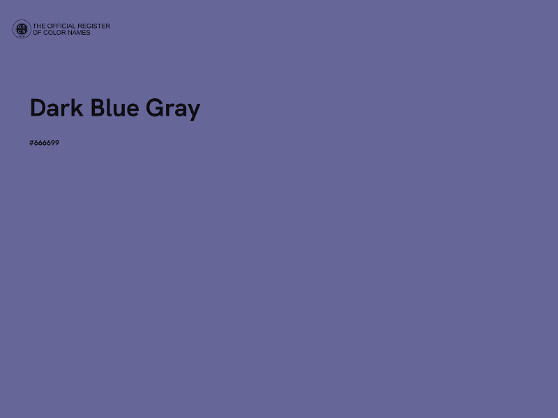 #666699 - Dark Blue Gray color image