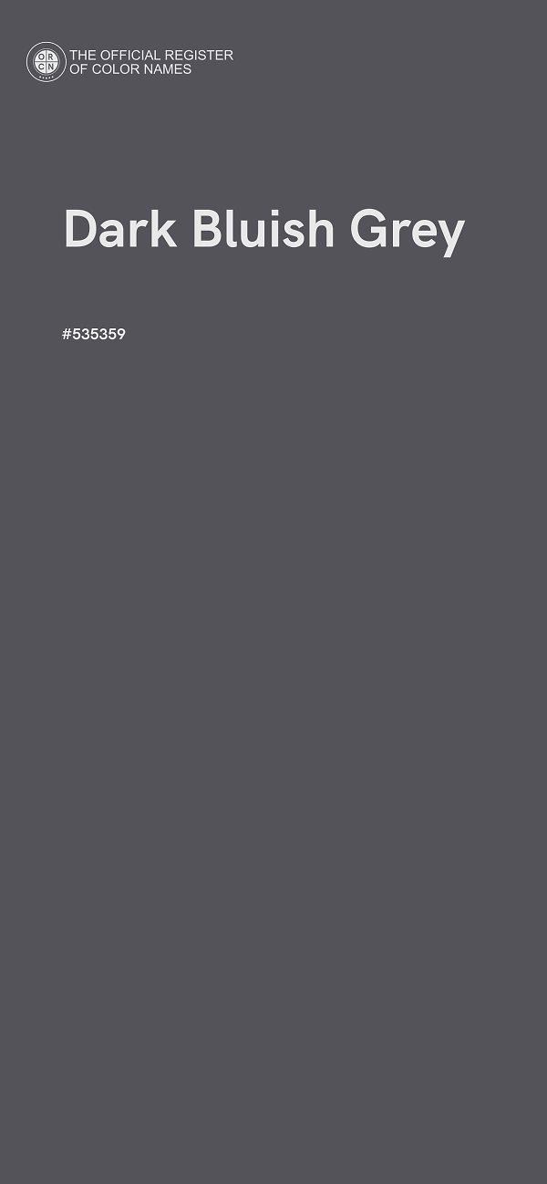 #535359 - Dark Bluish Grey color image