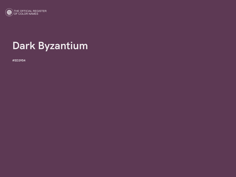 #5D3954 - Dark Byzantium color image