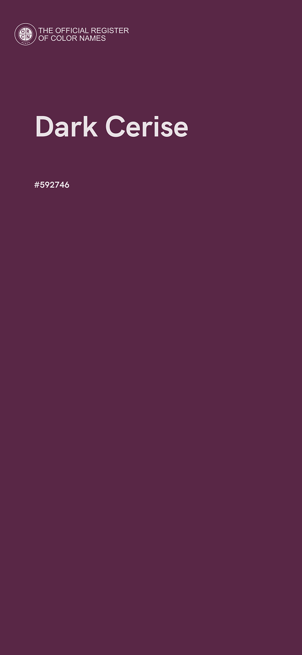 #592746 - Dark Cerise color image