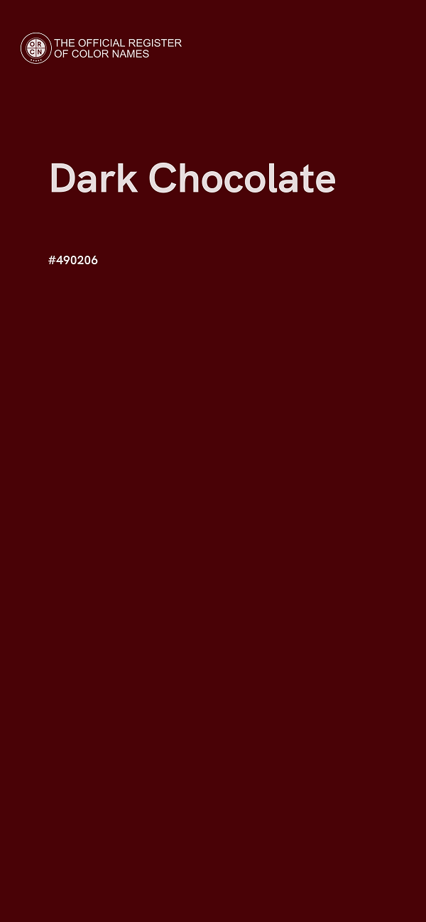 #490206 - Dark Chocolate color image