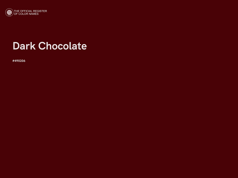 #490206 - Dark Chocolate color image