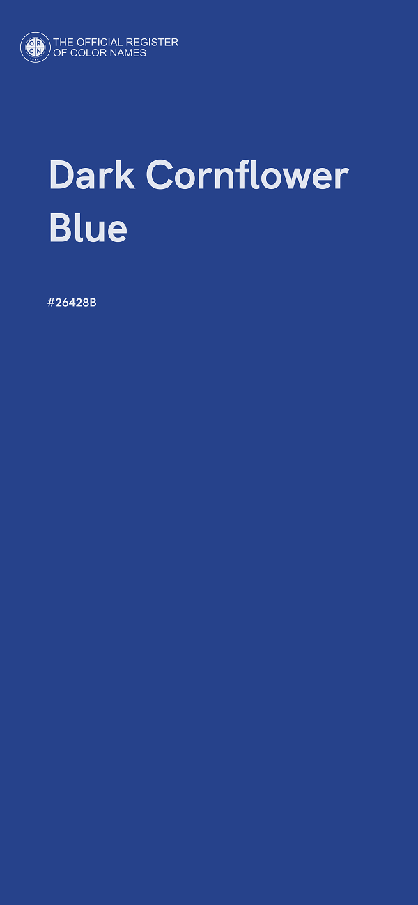 #26428B - Dark Cornflower Blue color image