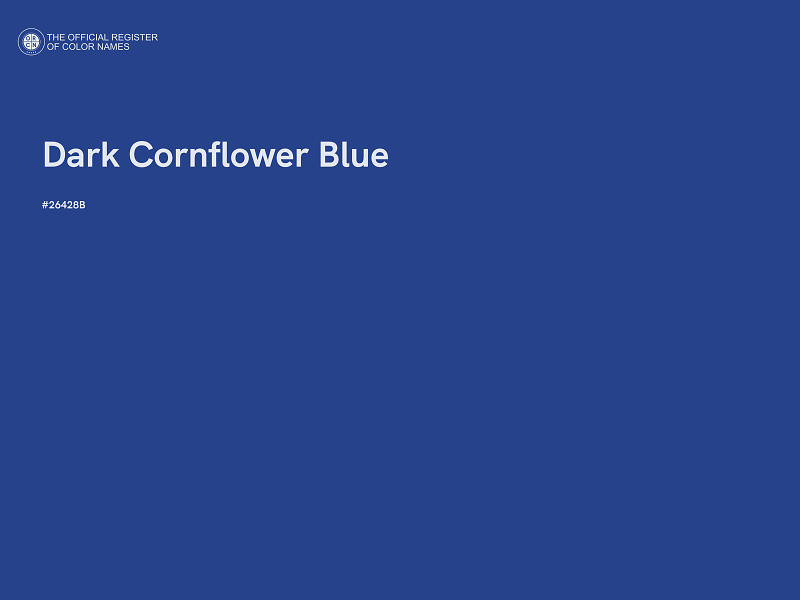 #26428B - Dark Cornflower Blue color image