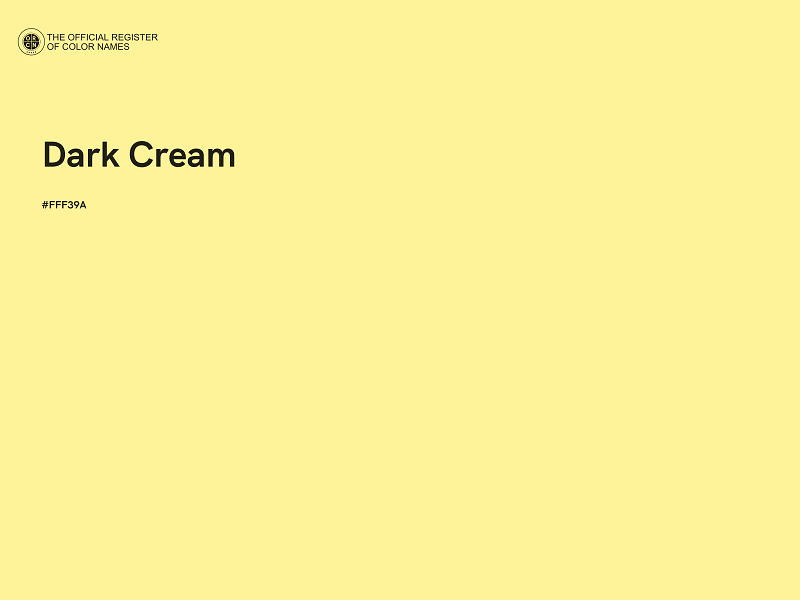 #FFF39A - Dark Cream color image