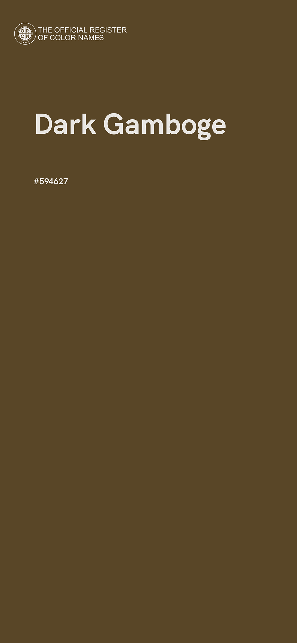 #594627 - Dark Gamboge color image