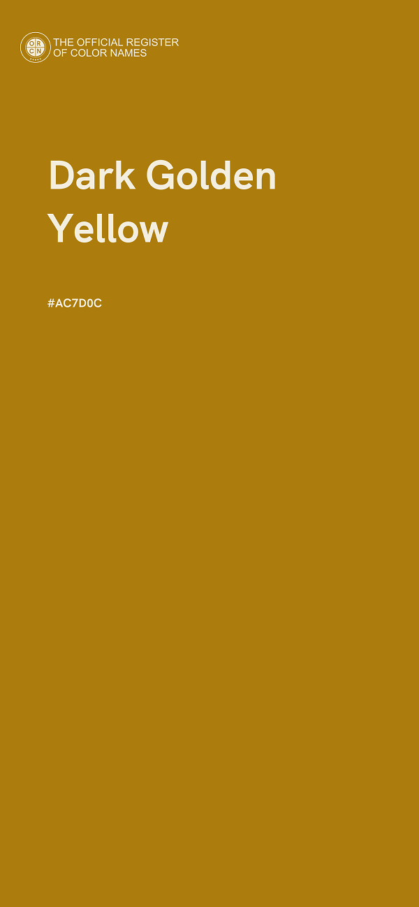 #AC7D0C - Dark Golden Yellow color image