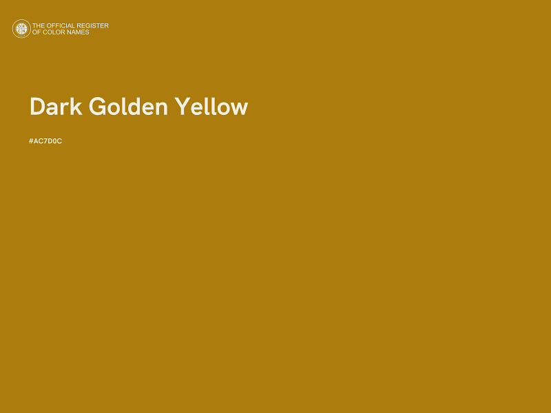 #AC7D0C - Dark Golden Yellow color image
