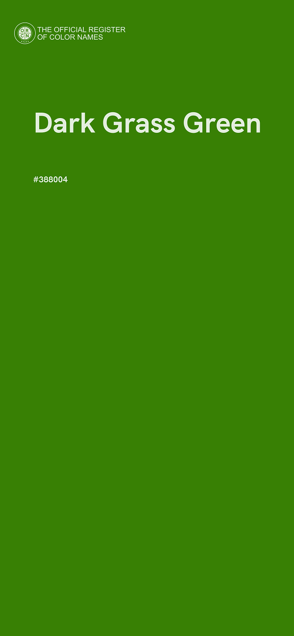#388004 - Dark Grass Green color image
