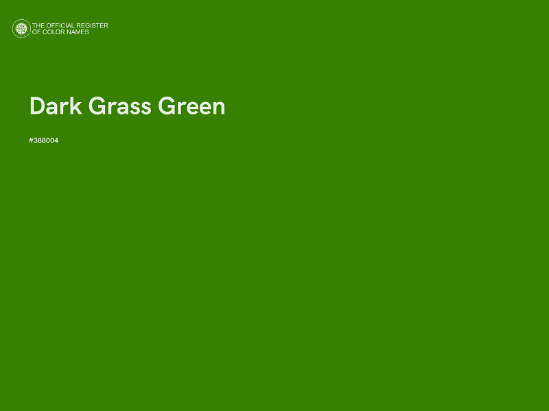 #388004 - Dark Grass Green color image