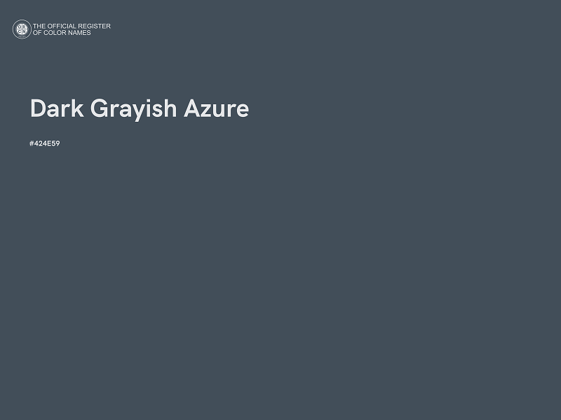#424E59 - Dark Grayish Azure color image