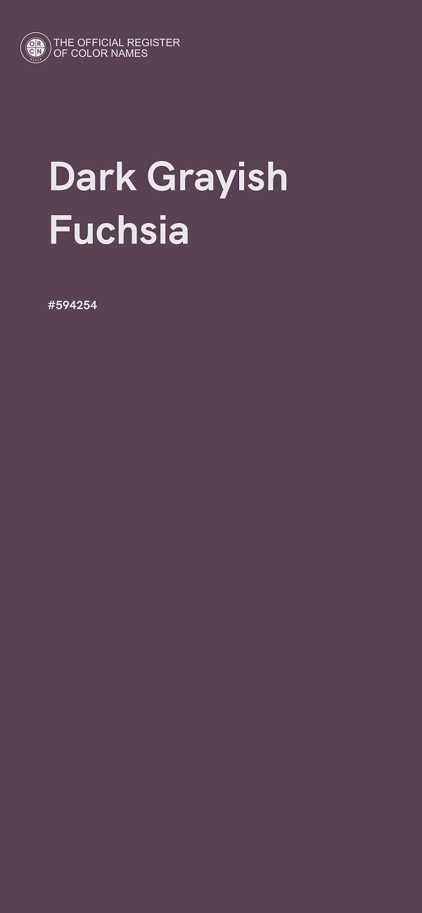 #594254 - Dark Grayish Fuchsia color image