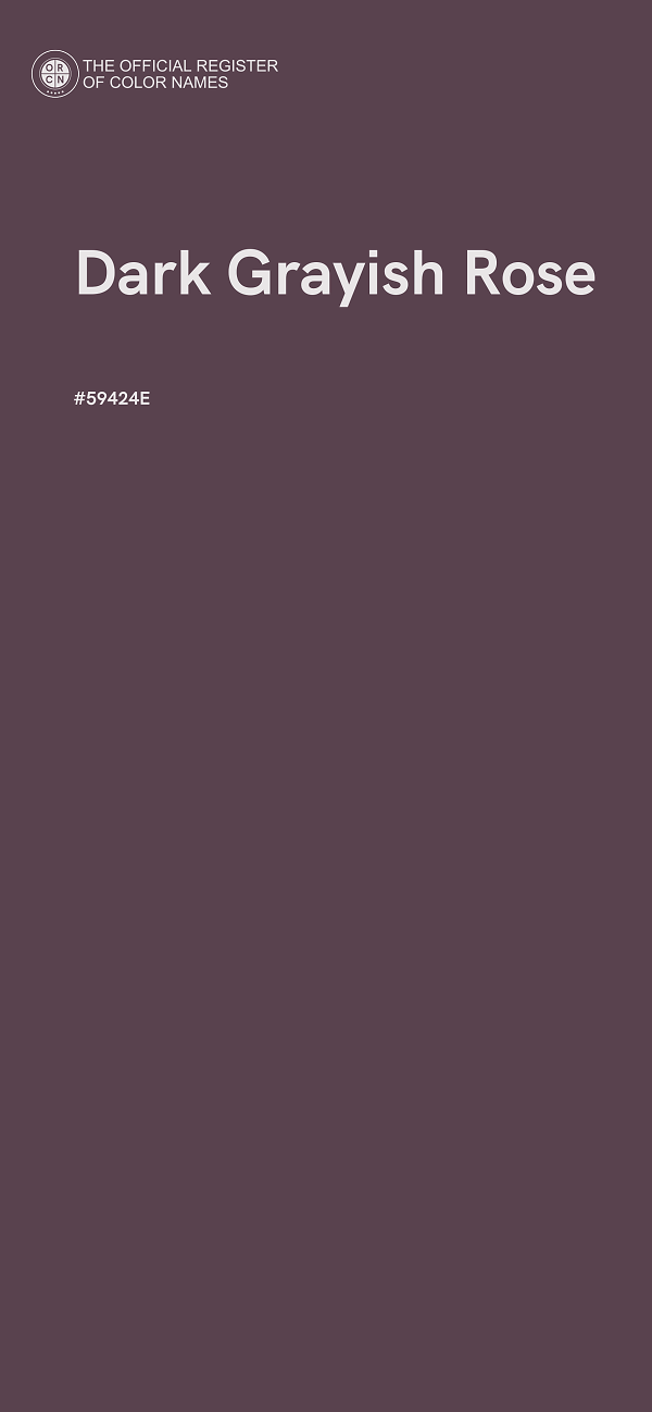 #59424E - Dark Grayish Rose color image