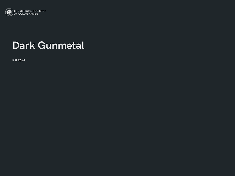 #1F262A - Dark Gunmetal color image