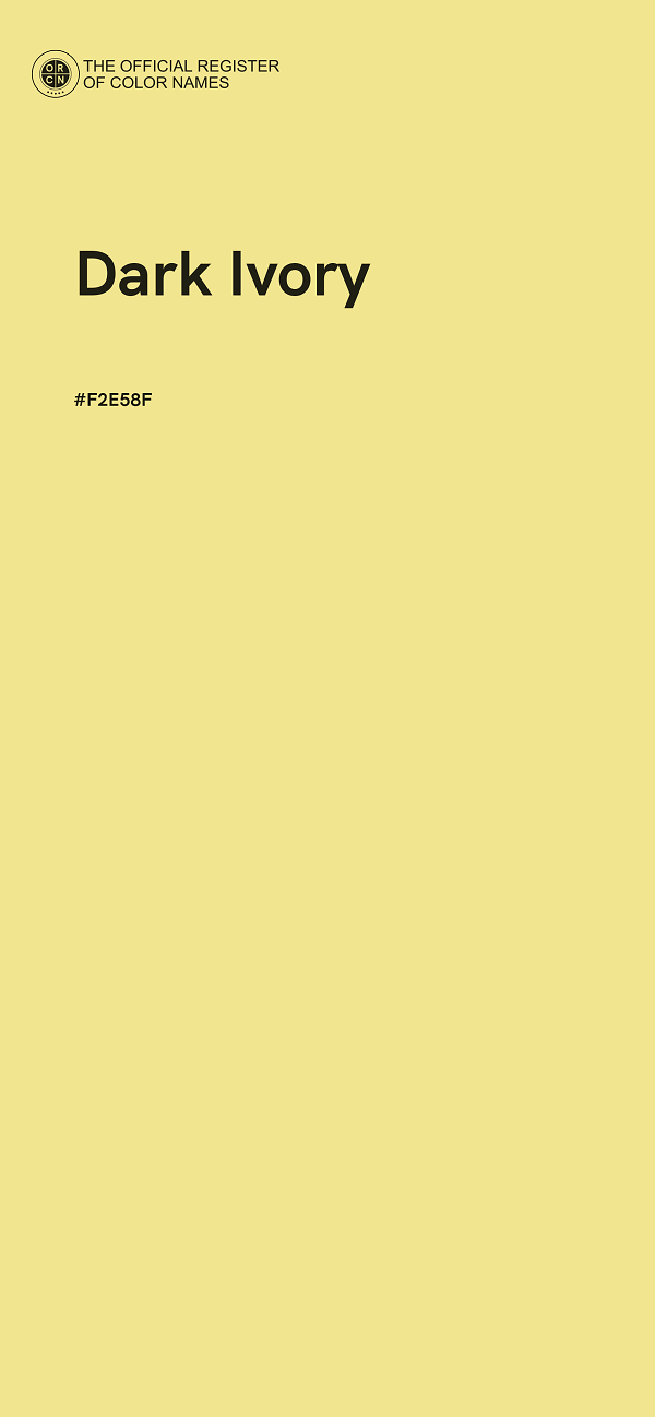 #F2E58F - Dark Ivory color image