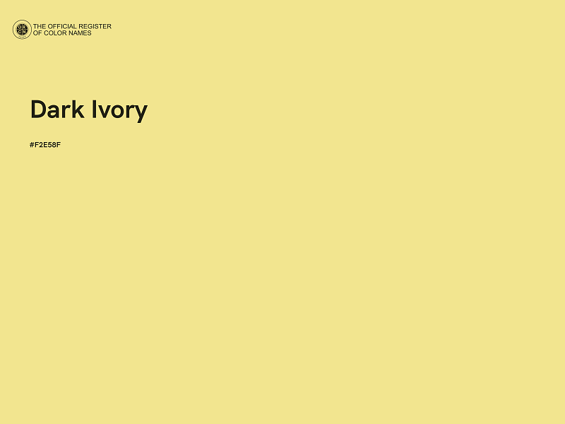 #F2E58F - Dark Ivory color image