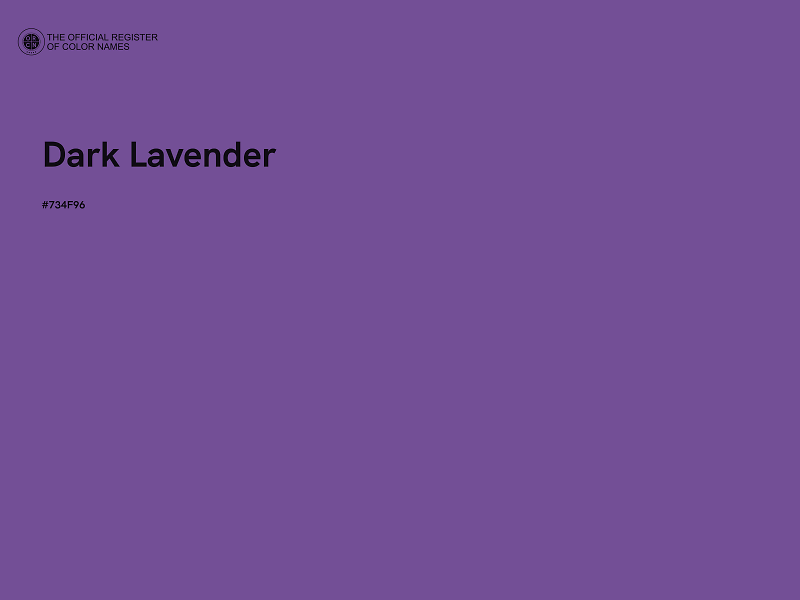 #734F96 - Dark Lavender color image
