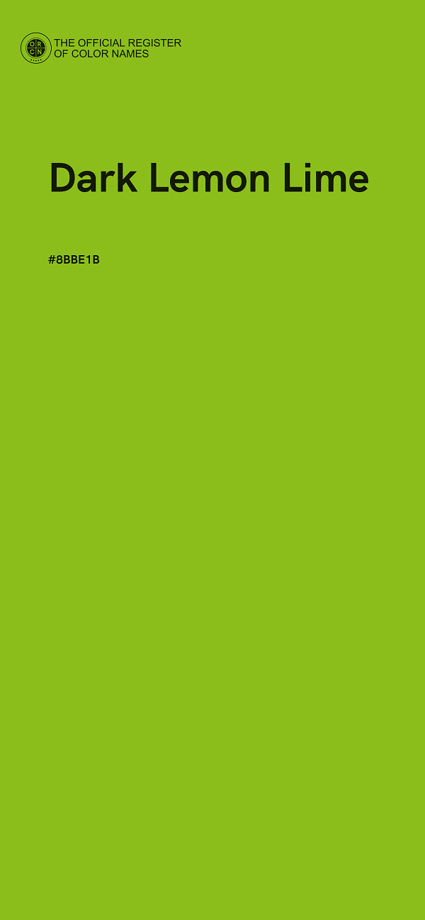 #8BBE1B - Dark Lemon Lime color image