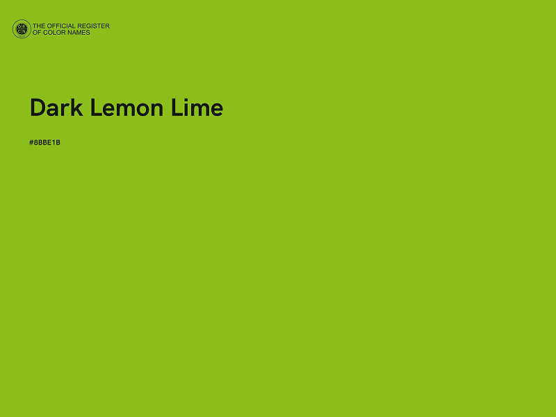 #8BBE1B - Dark Lemon Lime color image