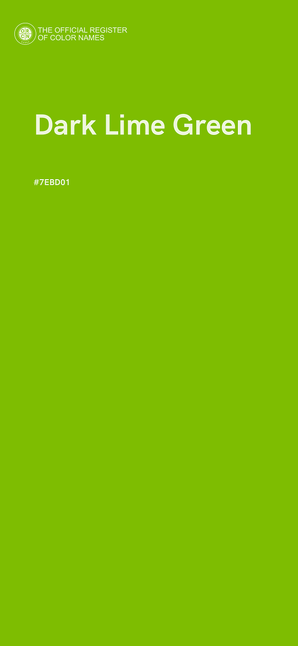#7EBD01 - Dark Lime Green color image