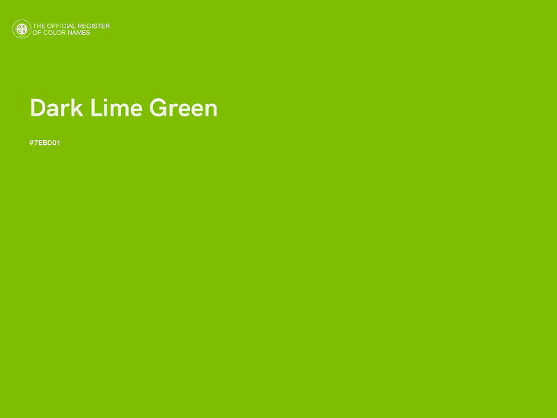 #7EBD01 - Dark Lime Green color image