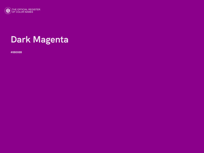 #8B008B - Dark Magenta color image