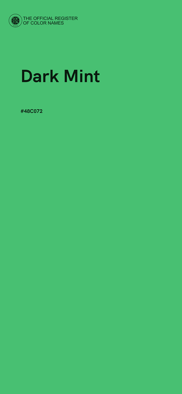 #48C072 - Dark Mint color image