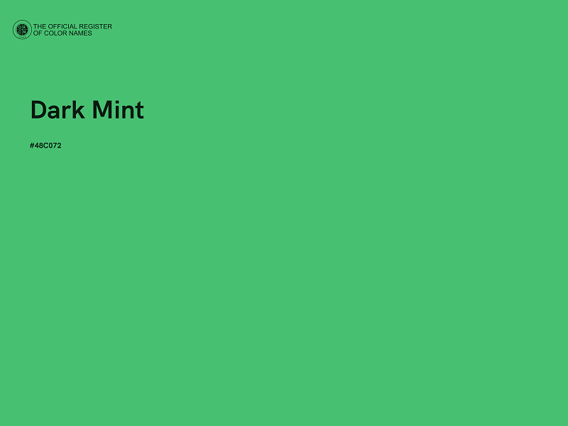 #48C072 - Dark Mint color image