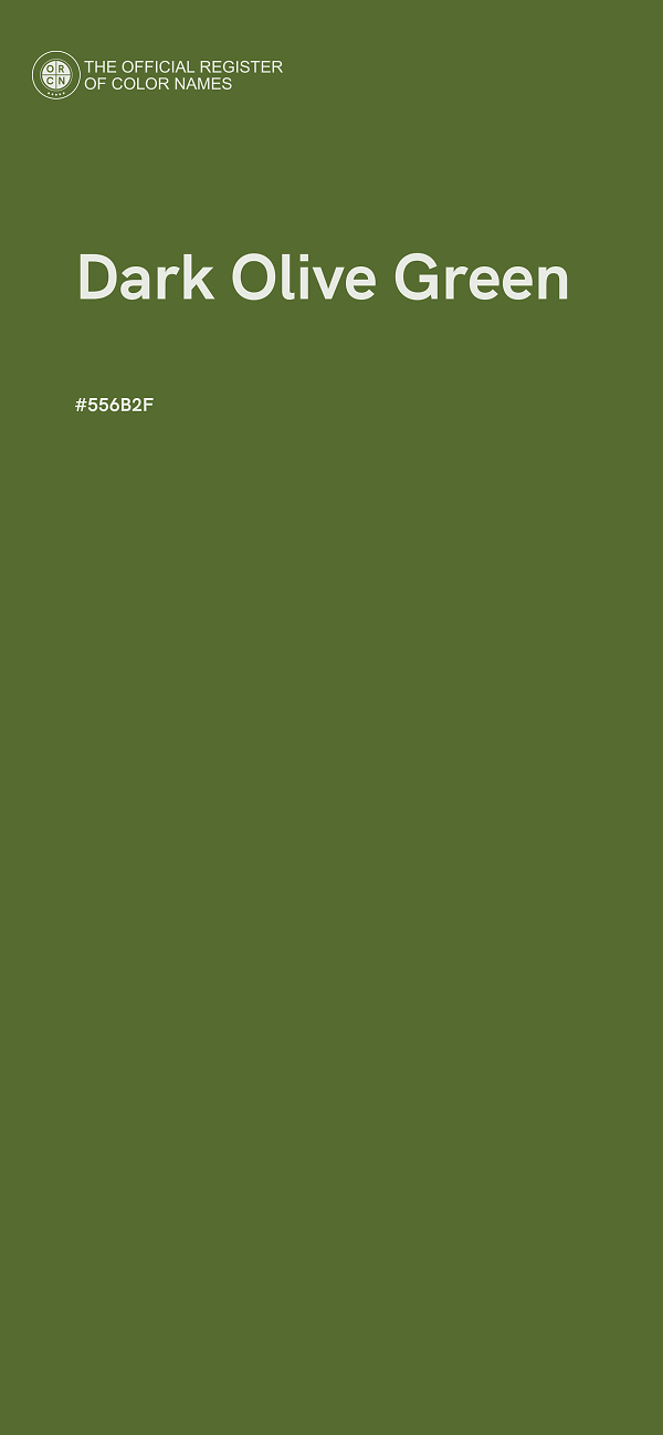 #556B2F - Dark Olive Green color image