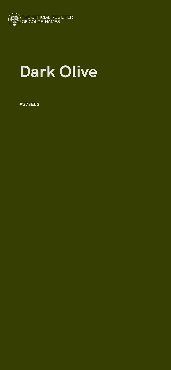 #373E02 - Dark Olive color image