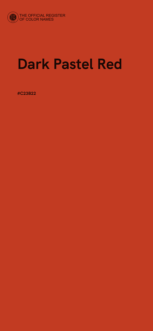 #C23B22 - Dark Pastel Red color image