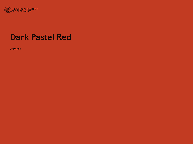 #C23B22 - Dark Pastel Red color image
