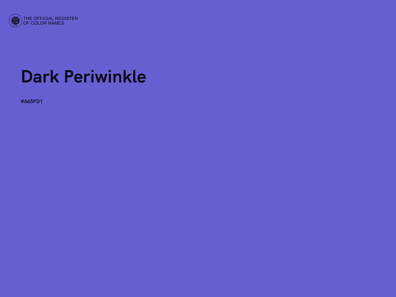 #665FD1 - Dark Periwinkle color image