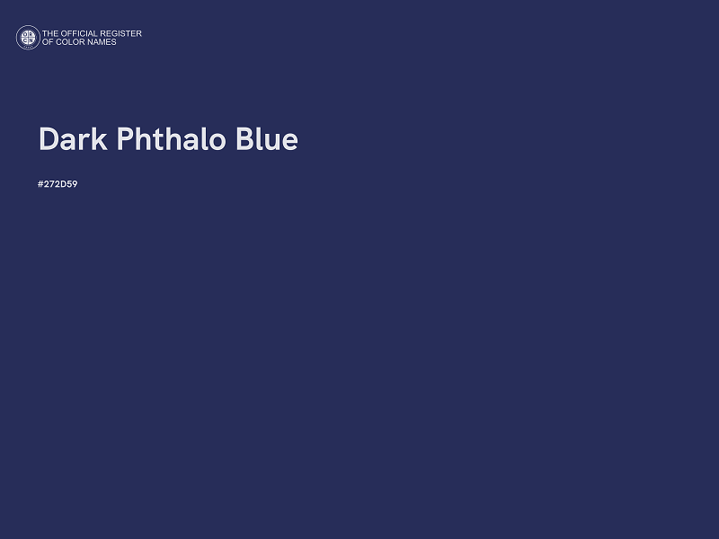 #272D59 - Dark Phthalo Blue color image