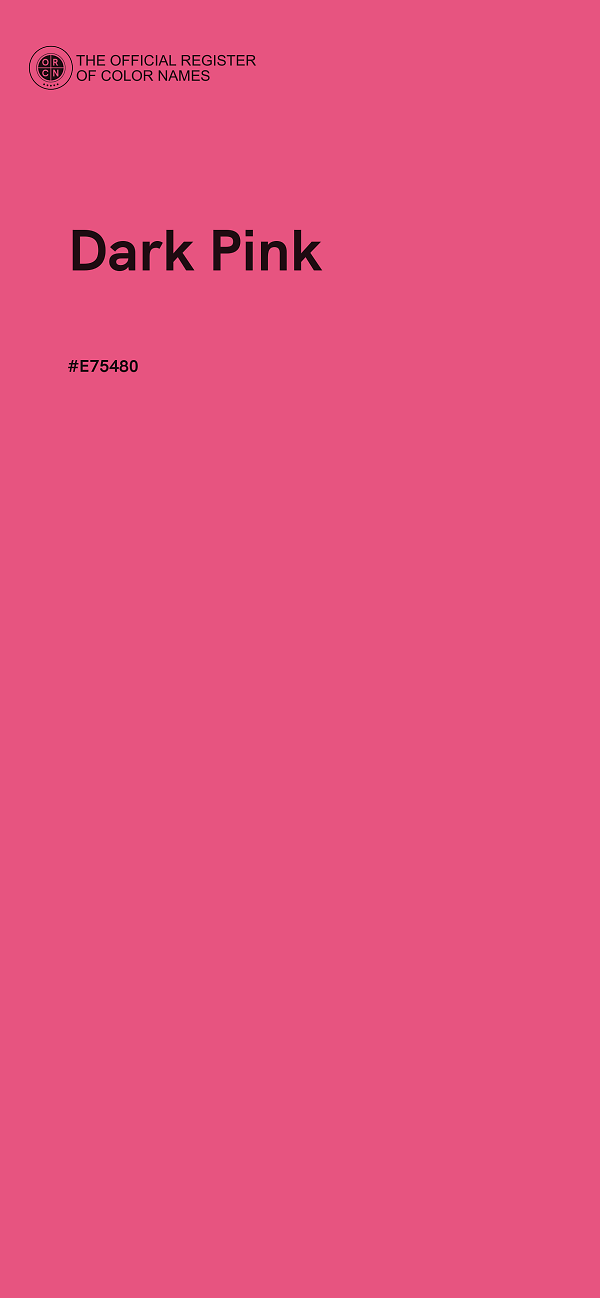 #E75480 - Dark Pink color image