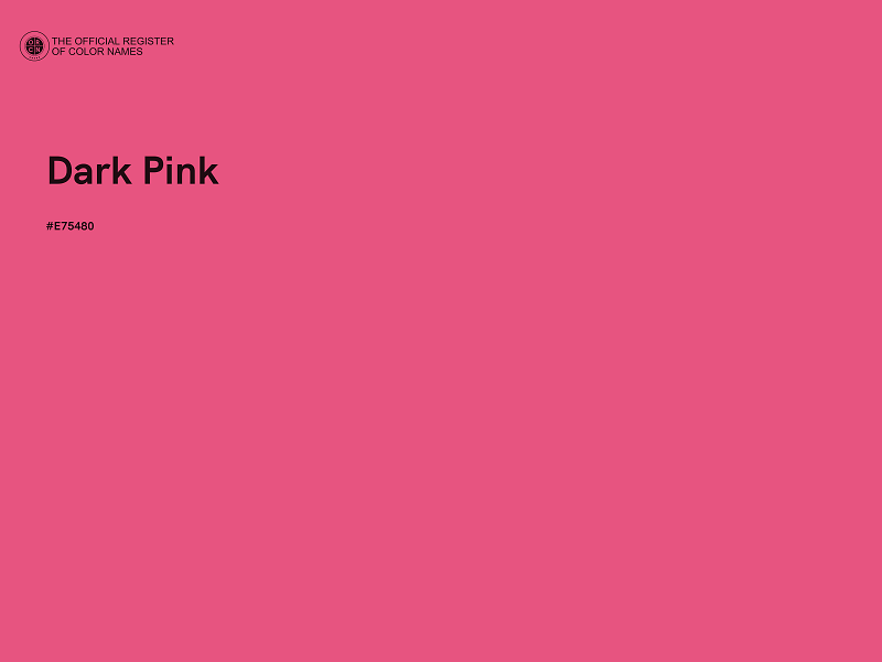 #E75480 - Dark Pink color image