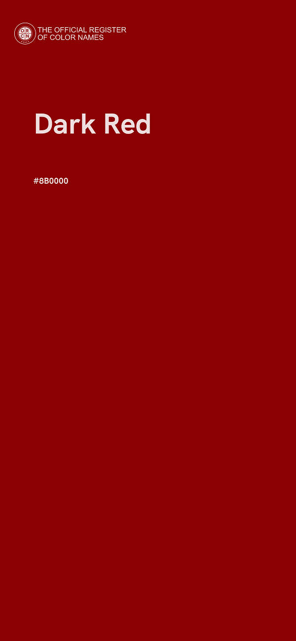 #8B0000 - Dark Red color image