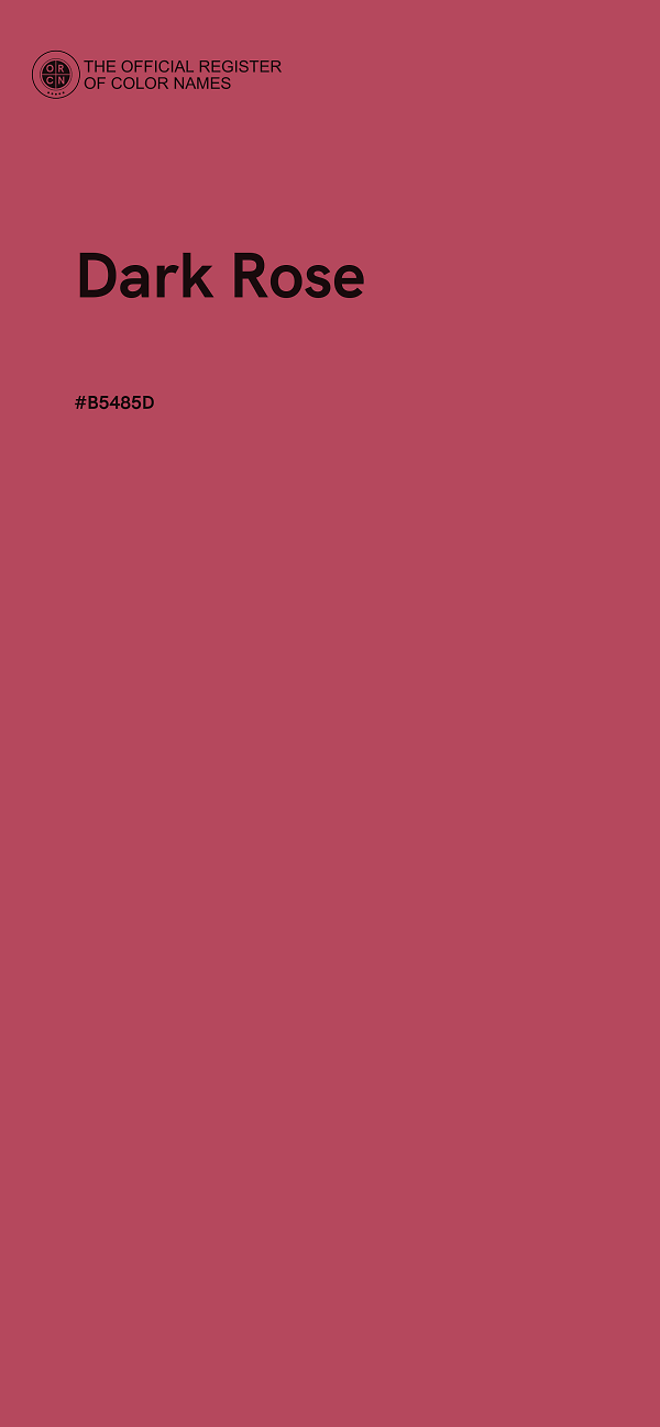 #B5485D - Dark Rose color image