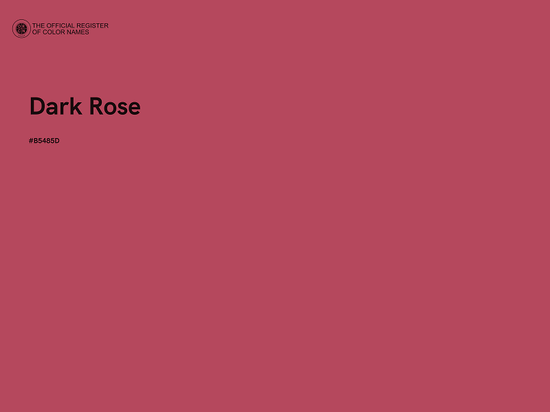#B5485D - Dark Rose color image